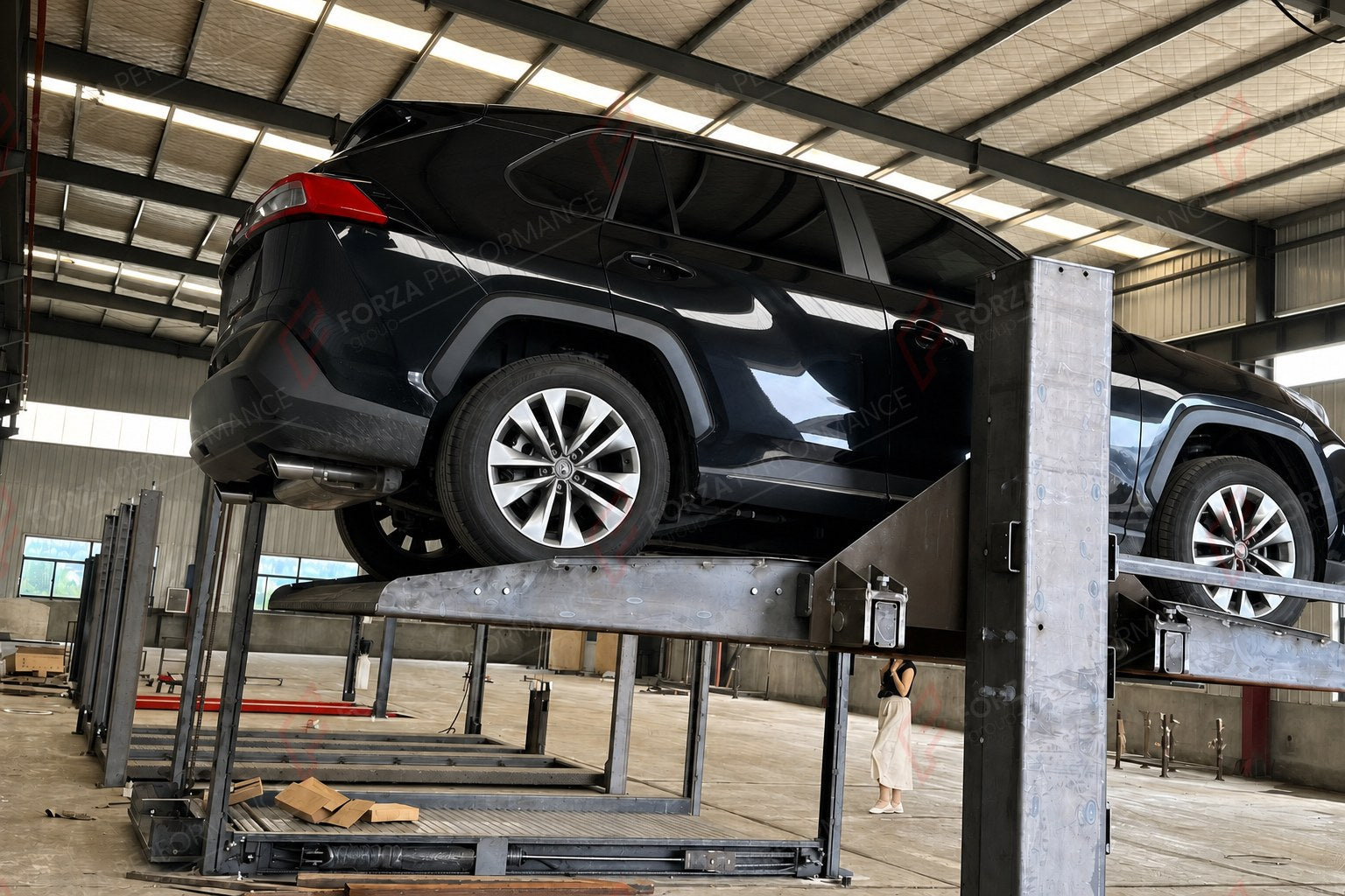 SPL-2 Single-Post Garage Parking Lift - Car Stacker, 2,000 kg - aparcamiento de coches / système de stationnement