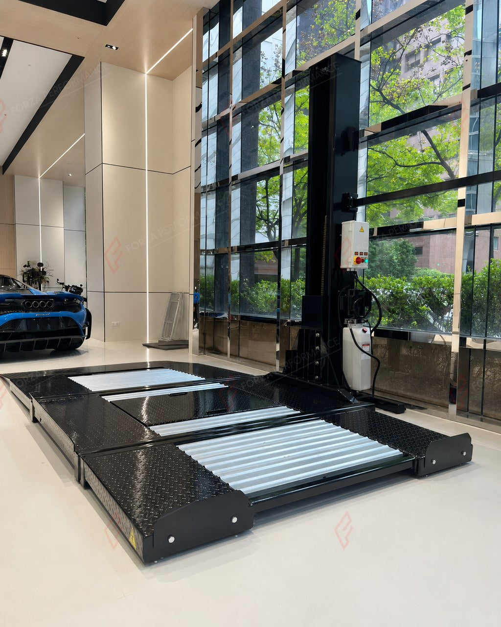 SPL-2 Single-Post Garage Parking Lift - Car Stacker, 2,000 kg - elevador hidráulico para coches / stockage de véhicules
