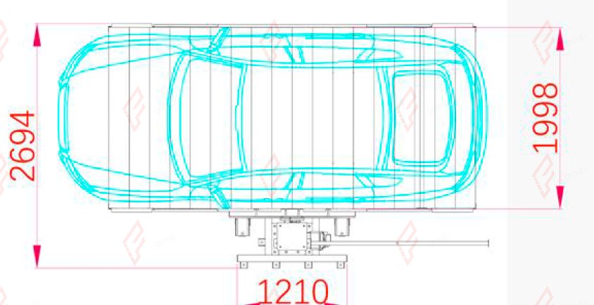 SPL-2 Single-Post Garage Parking Lift - Car Stacker, 2,000 kg - elevador de garaje / élévateur de garage
