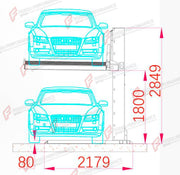 SPL-2 Single-Post Garage Parking Lift - Car Stacker, 2,000 kg - elevador de una columna / élévateur une colonne