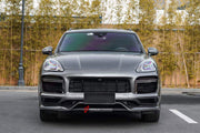 CARBON FRONT LIP REAR DIFFUSER SPORT DESIGN STYLE FOR PORSCHE CAYENNE 2018-2023