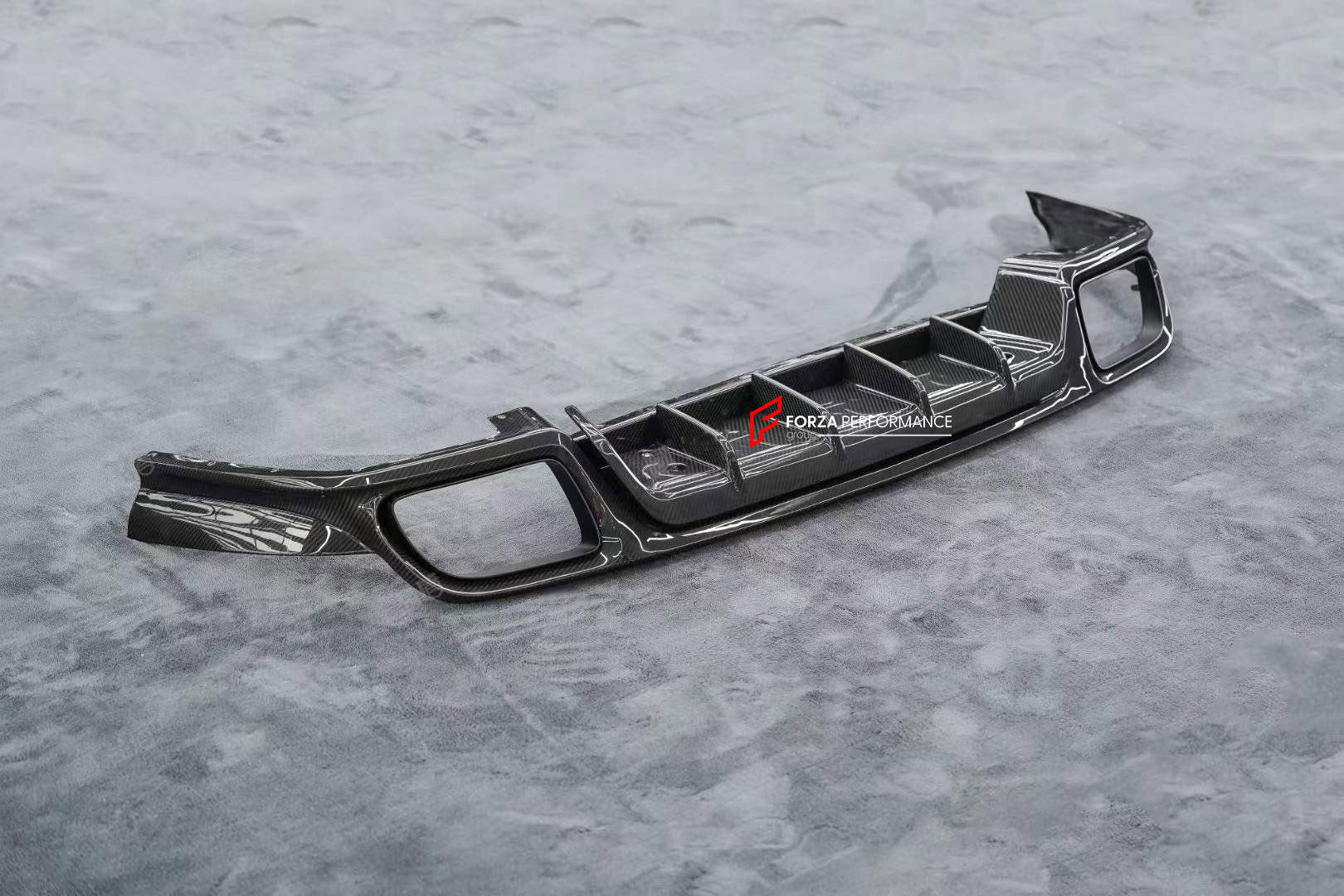 CARBON FRONT LIP REAR DIFFUSER SPORT DESIGN STYLE FOR PORSCHE CAYENNE 2018-2023