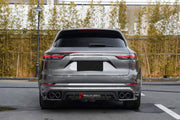 CARBON FRONT LIP REAR DIFFUSER SPORT DESIGN STYLE FOR PORSCHE CAYENNE 2018-2023