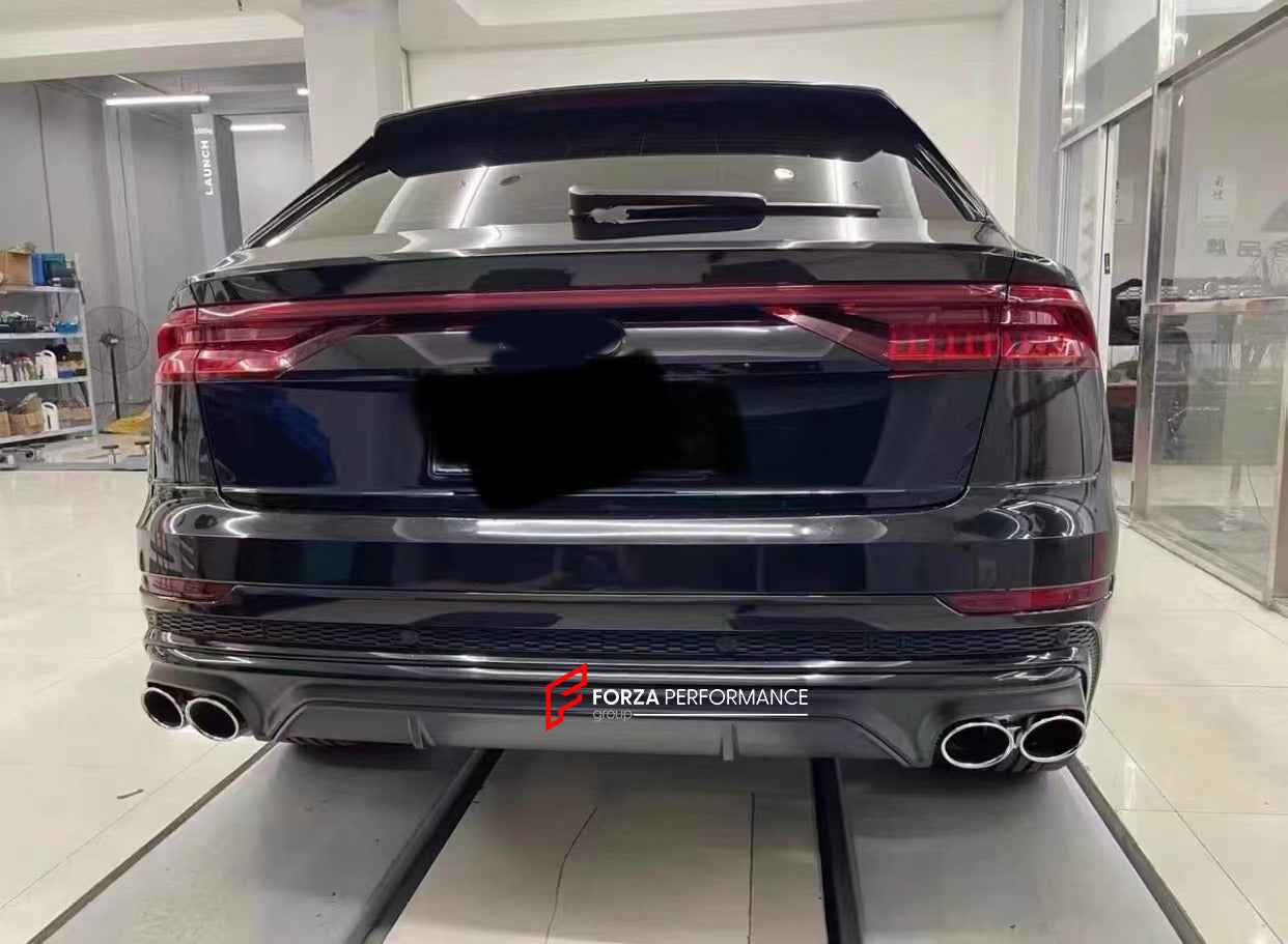 REAR ROOF SPOILER REAR DIFFUSER WITH EXHAUST TIPS for AUDI Q8 4M 2019 ...