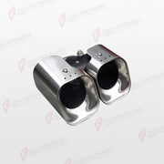 SQUARE QUAD EXHAUST TIPS WITH CENTER MESH for LAND ROVER DEFENDER 90 110 130 L663 2020+
Set includes:

Square Quad Exhaust Tips
Center Mesh Grille Panel
Material: Stainless Steel

NOTE: Professional installation is required.