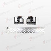 SQUARE QUAD EXHAUST TIPS WITH CENTER MESH for LAND ROVER DEFENDER 90 110 130 L663 2020+
Set includes:

Square Quad Exhaust Tips
Center Mesh Grille Panel
Material: Stainless Steel

NOTE: Professional installation is required.