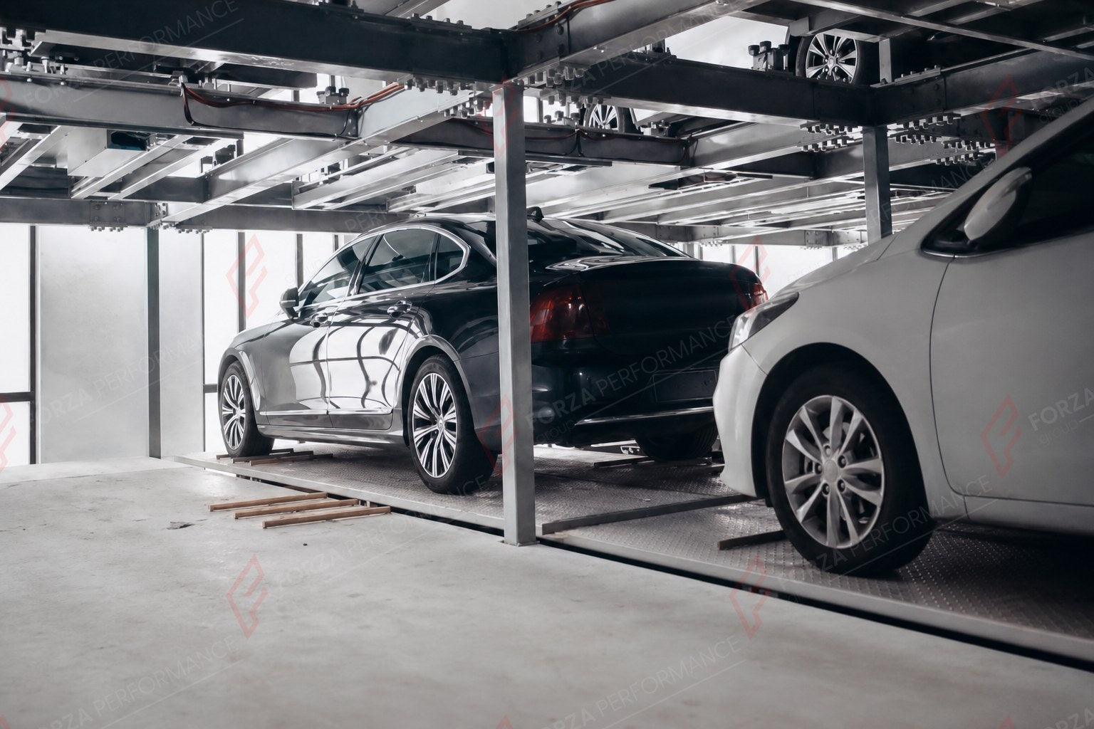 SSP Chess-Type Automated Parking System - AI Parking Robot - apilador de coches / parking pour voiture