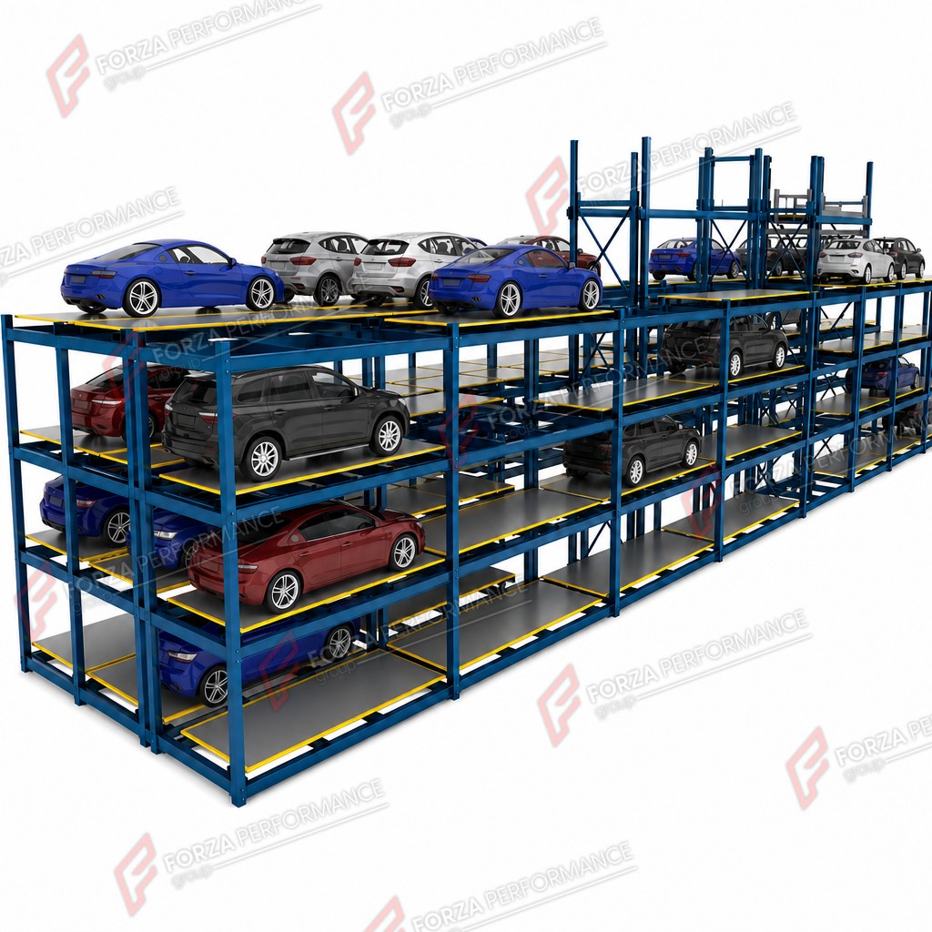 SSP Chess-Type Automated Parking System - AI Parking Robot - aparcamiento automático robotizado / parking robotisé