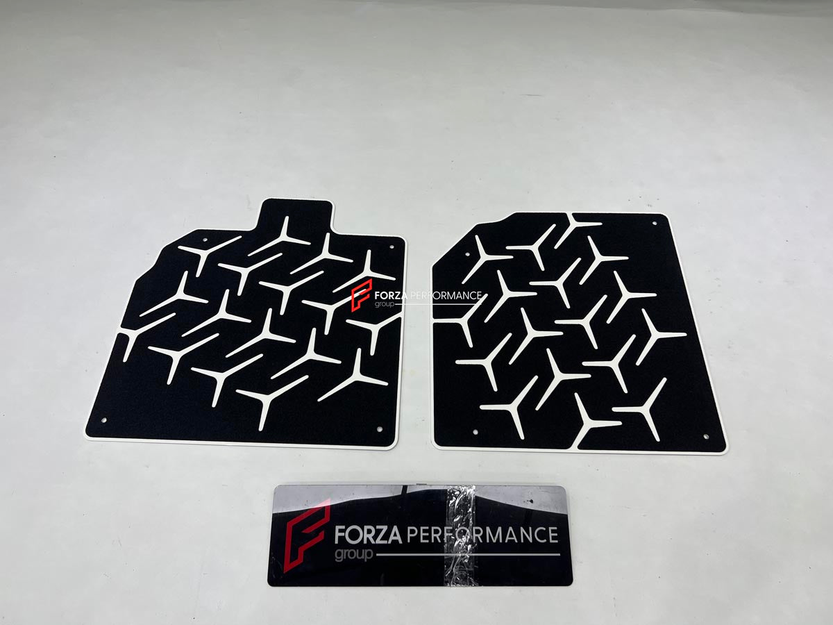 STAINLESS STEEL FLOOR MATS CARPETS for LAMBORGHINI AVENTADOR SVJ
Set includes:
Floor Mats
Material: Stainless Steel 
CONTACT US FOR PRICING