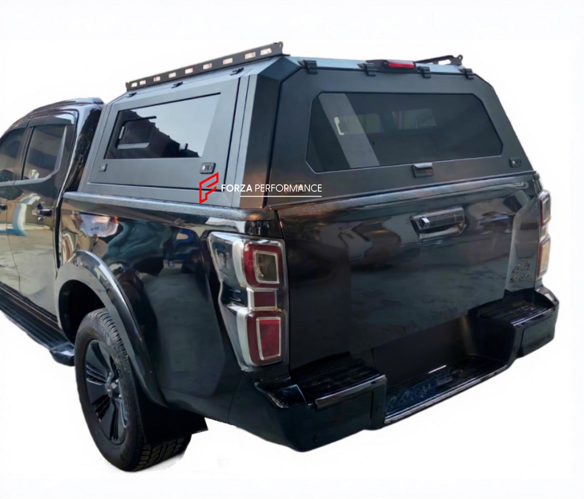 STEEL AND ALUMINIUM PICKUP CANOPY HARD TOP for ISUZU D-MAX MAZDA BT-50 Forza Performance Custom fit
Set includes:

Pickup Canopy Hard Top
Material: Steel + Aluminium

NOTE: Professional installation is required.