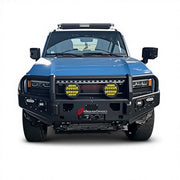 STEEL FRONT BUMPER BULL BAR for TOYOTA LAND CRUISER 250 LC 250 2024+ Forza Performance Custom fit
Set includes:

Steel Front Bumper with Bull Bar
Side Wing Plates
Skid Plate
Mounting Brackets
Fitting Hardware
Material: Steel

NOTE: Professional installation is required.