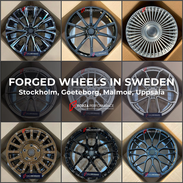 FORGED WHEELS RIMS CUSTOM MADE in SWEDEN: STOCKHOLM, GOETEBORG, MALMOE, UPPSALA, SOLLENTUNA