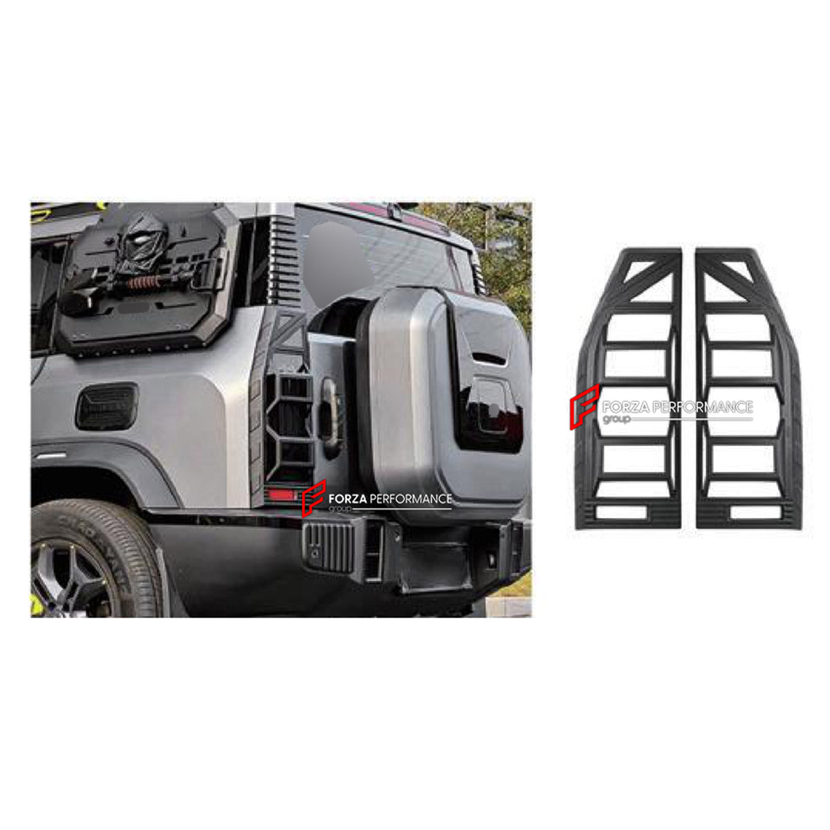 TAIL LIGHT COVERS for JETOUR T2 TRAVELLER 2024+

Set includes:
Tail Light Covers

Material: Plastic

NOTE: Professional installation is required.