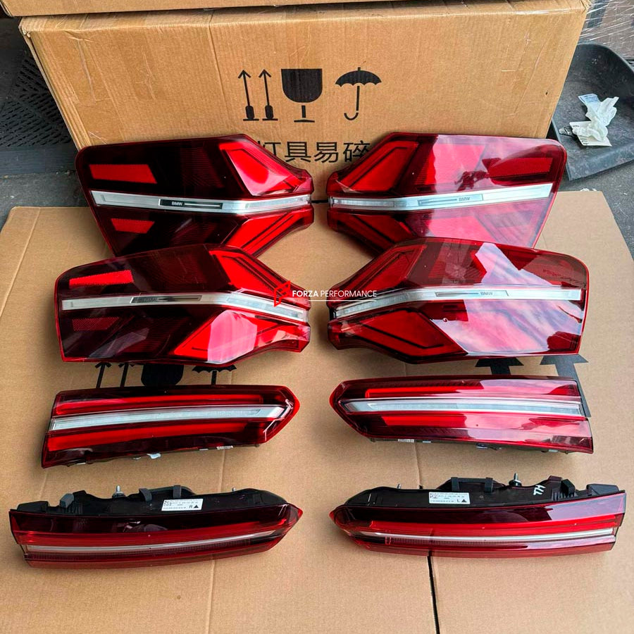 TAIL LIGHTS for BMW X3 G45 2024+
Set includes:

Tail Lights (Set of 4)
Material: ABS + Polycarbonate

NOTE: Plug and Play, direct fit. Professional installation is recommended.