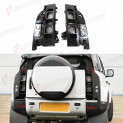 TAIL LIGHTS for LAND ROVER DEFENDER 90 110 130 L663 2020+
Set includes:

Tail Lights
Material: ABS

NOTE: Professional installation is required.
