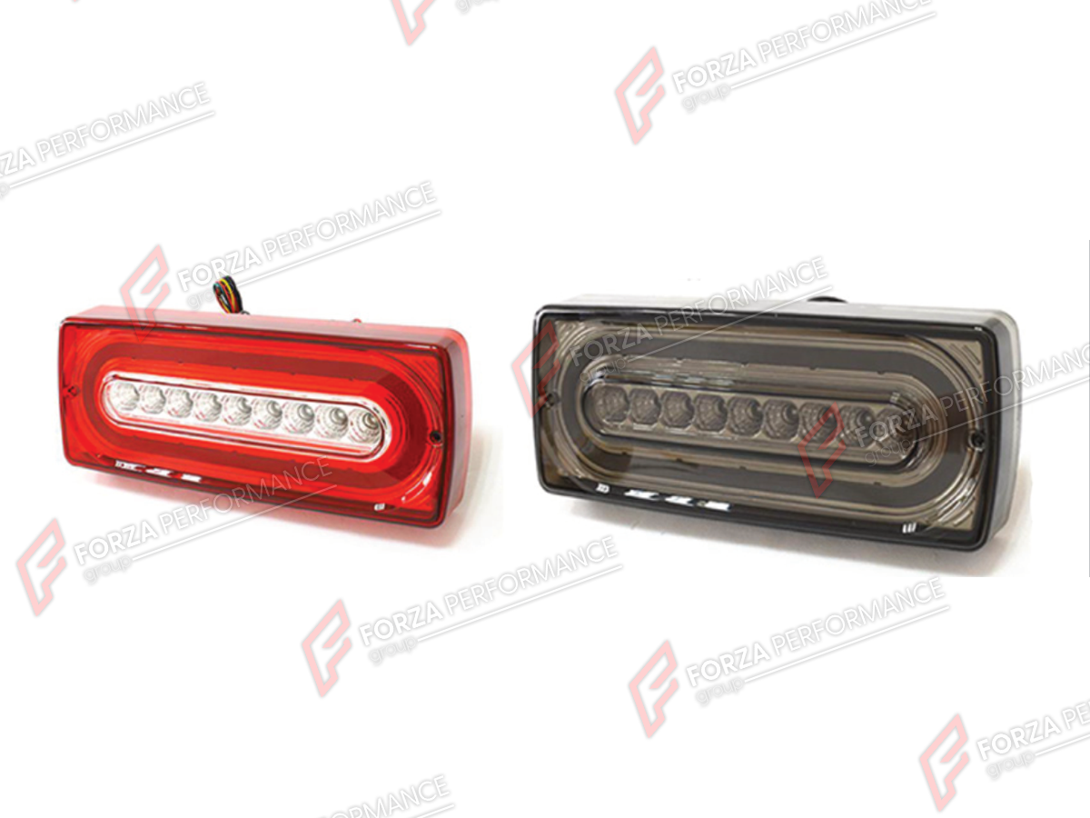 TAIL LIGHTS for MERCEDES-BENZ G-CLASS W463 2008 - 2018

Set includes:
Tail Lights With Waterflowing Function

Material: Plastic

NOTE: Professional installation is required.
