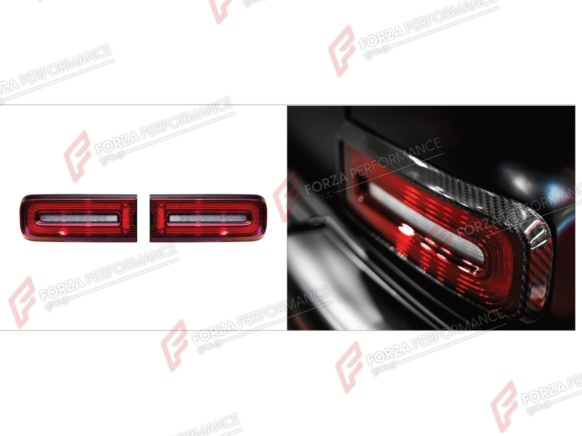TAIL LIGHTS for MERCEDES-BENZ G-CLASS W465 G63 G450D G500 G550 2025+ FORZA PERFORMANCE custom fit OEM Style

Set includes:
Tail Lights

Material: Plastic

NOTE: Professional installation is required.