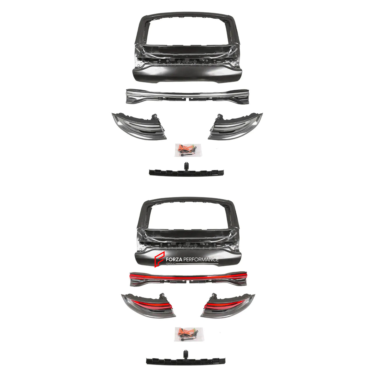 TAIL LIGHTS, TAIL GATE, TRUNK FOR PORSCHE PANAMERA 971.1 2017 - 2020  Set includes:  Tail Lights Tail Gate Trunk