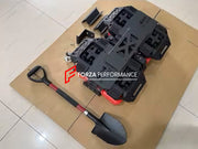 TAILGATE INTEGRATED EQUIPMENT for FORD BRONCO 2021+



Set includes:

Escape Board
Light
Shovel
License Plate Cover
Camera Holder
Gas Cans

Material: Aluminium, Plastic

Note: Professional installation is required.