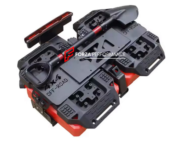 TAILGATE INTEGRATED EQUIPMENT for FORD BRONCO 2021+



Set includes:

Escape Board
Light
Shovel
License Plate Cover
Camera Holder
Gas Cans

Material: Aluminium, Plastic

Note: Professional installation is required.