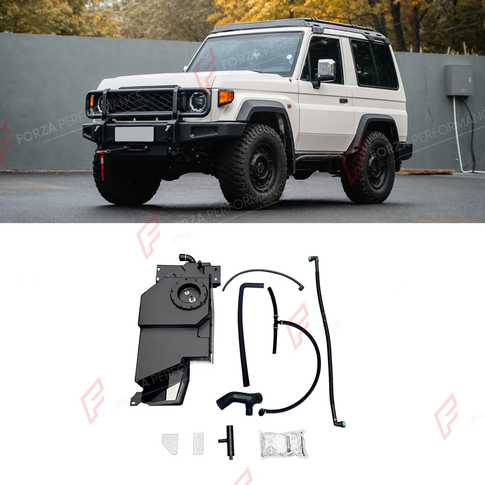 AUXILIARY LONG RANGE FUEL TANK SYSTEM 29L (EXTRA 8 GAL) EXTENDED RANGE for TOYOTA LAND CRUISER LC71 2.8T DIESEL 2007+