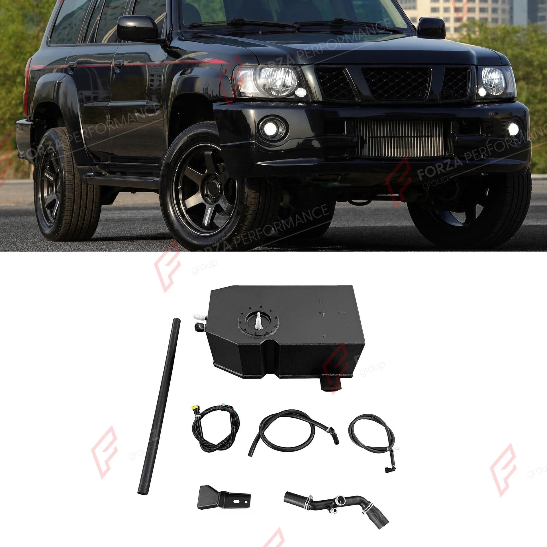 AUXILIARY LONG RANGE FUEL TANK SYSTEM 62L (EXTRA 16 GAL) EXTENDED RANGE for NISSAN PATROL Y61 4.8L PETROL 2003+