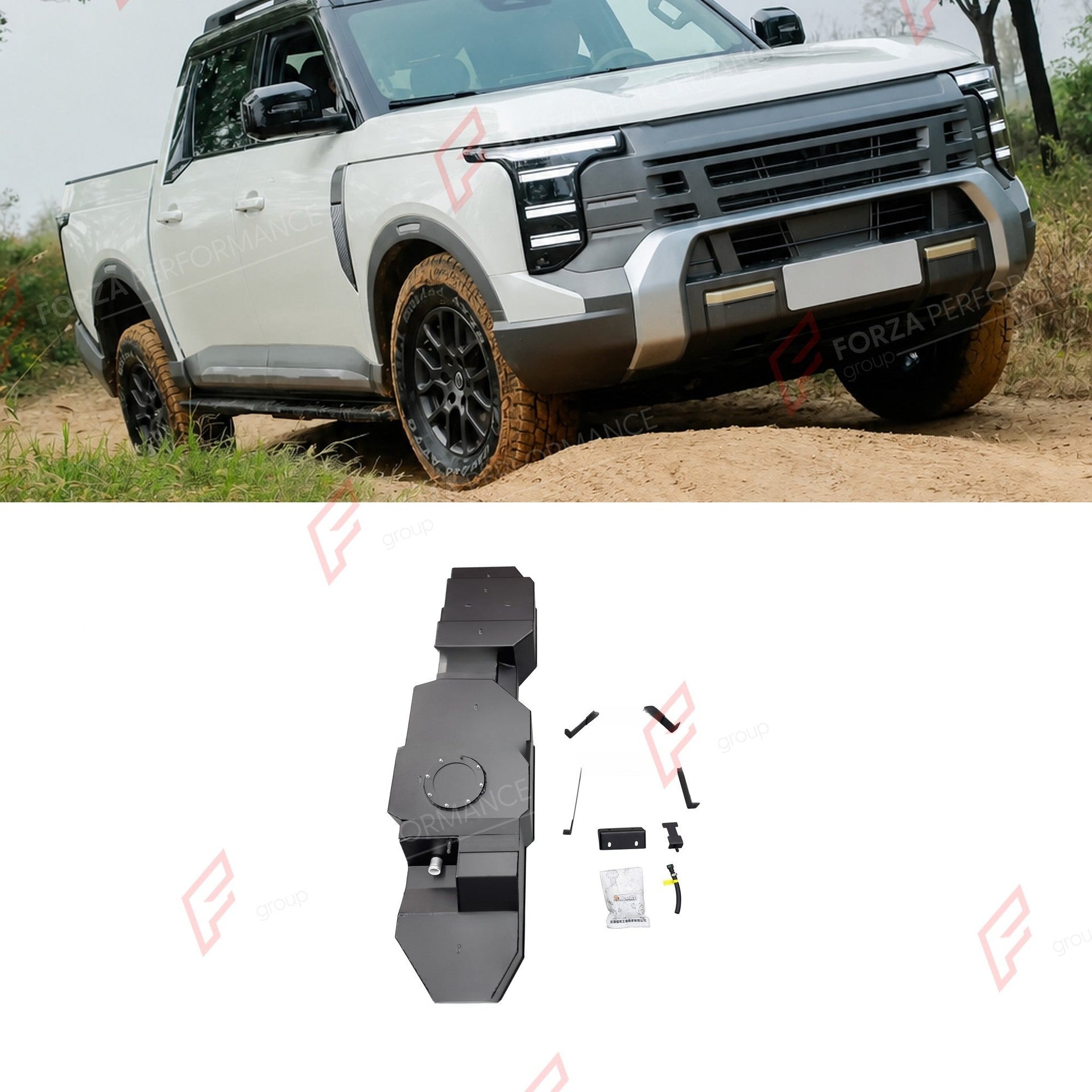 REPLACEMENT LONG RANGE FUEL TANK SYSTEM 135L, +62L (EXTRA 16 GAL) EXTENDED RANGE for NISSAN FRONTIER 2.0 HYBRID PETROL 2025+