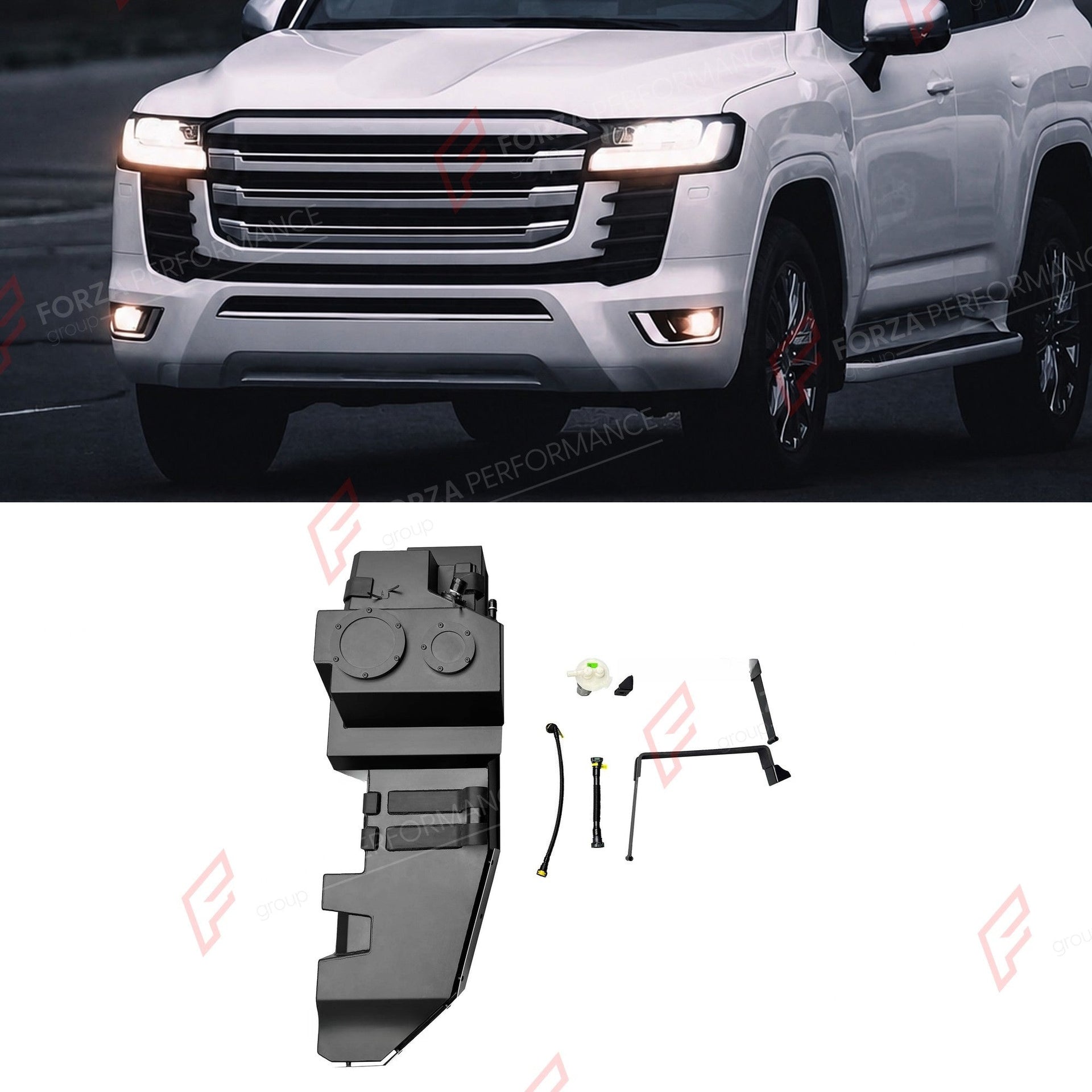 REPLACEMENT LONG RANGE FUEL TANK SYSTEM 110L, +30L (EXTRA 8 GAL) EXTENDED RANGE for TOYOTA LAND CRUISER LC300 4.0L PETROL 2021+