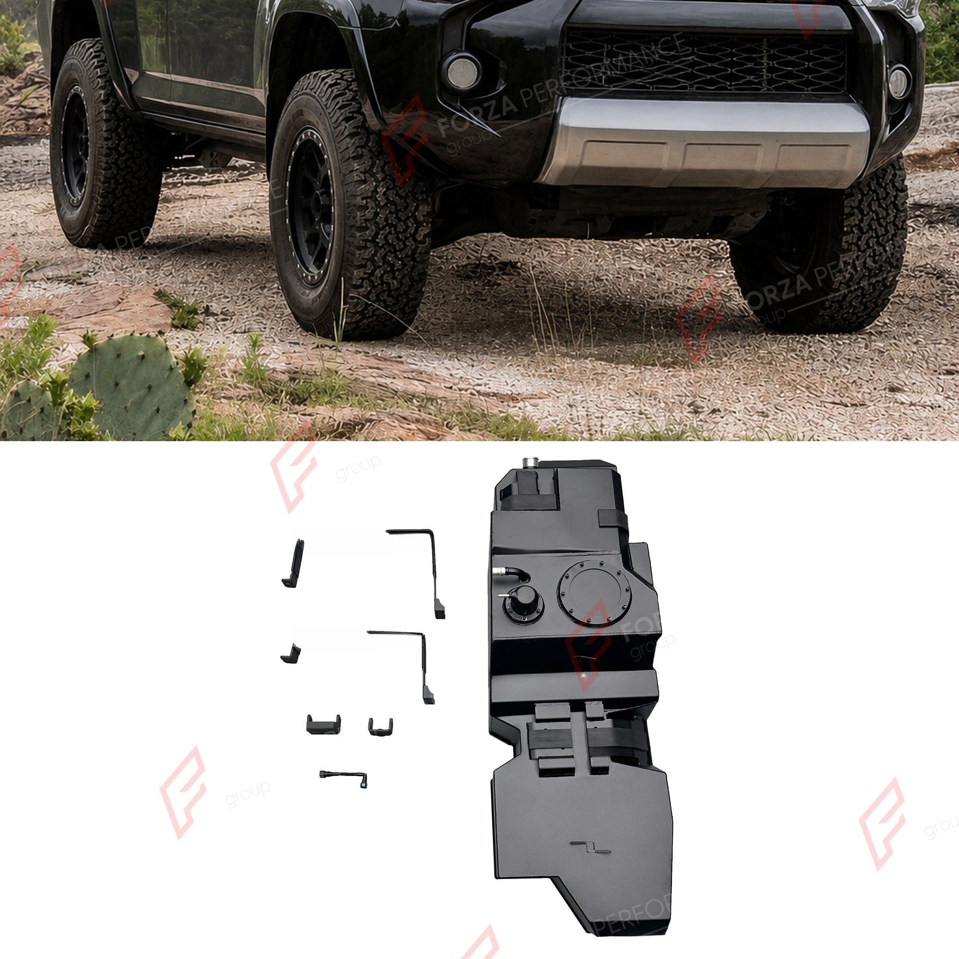 REPLACEMENT LONG RANGE FUEL TANK SYSTEM 120L, +33L (EXTRA 9 GAL) EXTENDED RANGE for TOYOTA 4RUNNER 4.0L PETROL 2009-2023