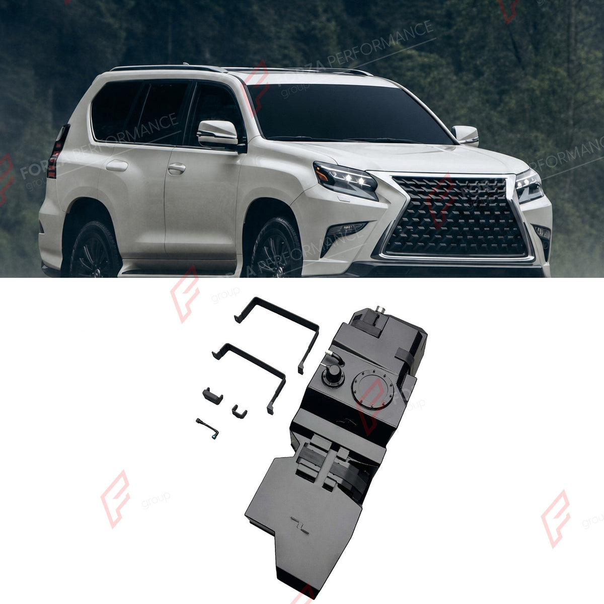 REPLACEMENT LONG RANGE FUEL TANK SYSTEM 120L, +33L (EXTRA 9 GAL) EXTENDED RANGE for LEXUS GX400 4.0L (PETROL) 2010-2013