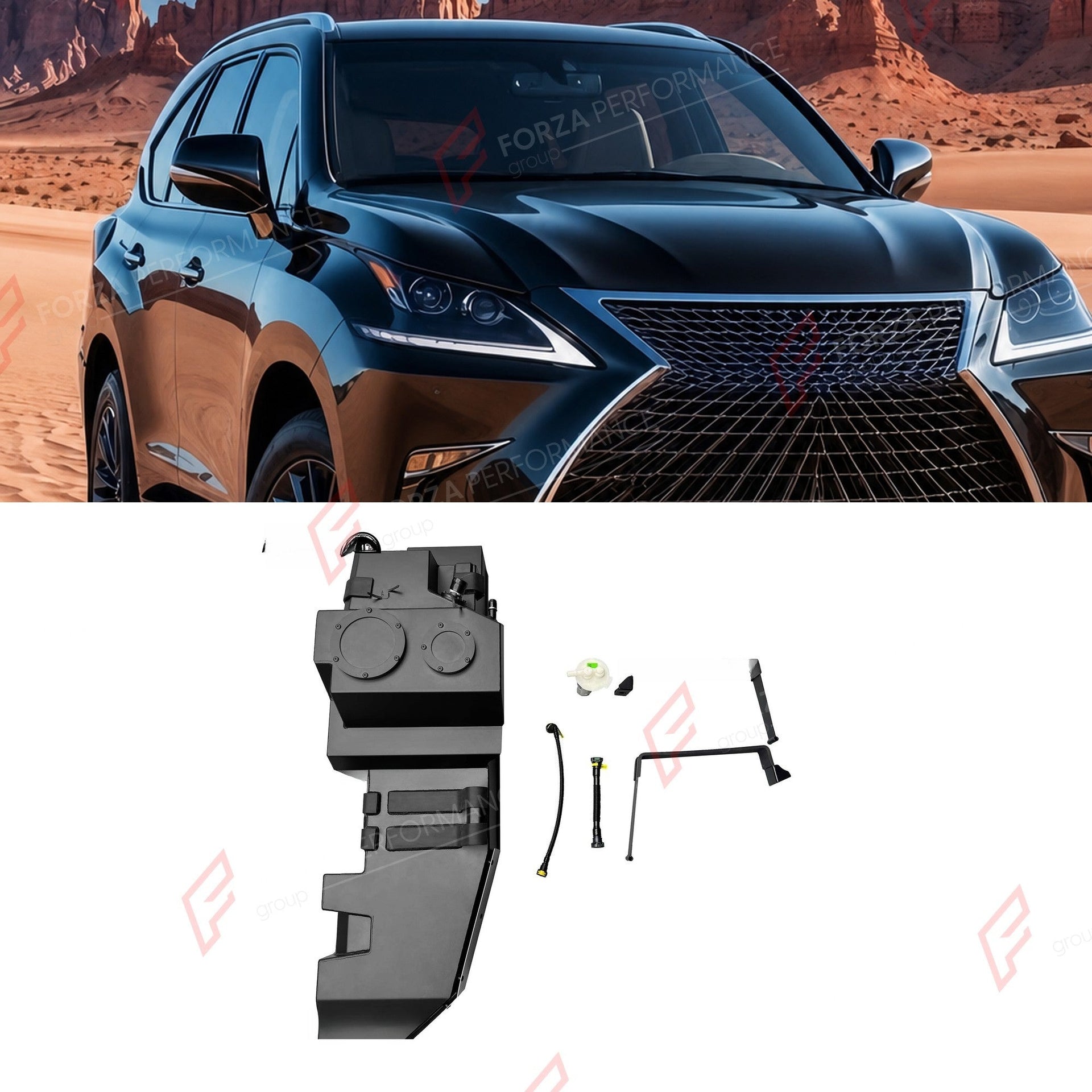 REPLACEMENT LONG RANGE FUEL TANK SYSTEM 110L, +30L (EXTRA 8 GAL) EXTENDED RANGE for LEXUS LX600 3.5TT (PETROL) 2024+