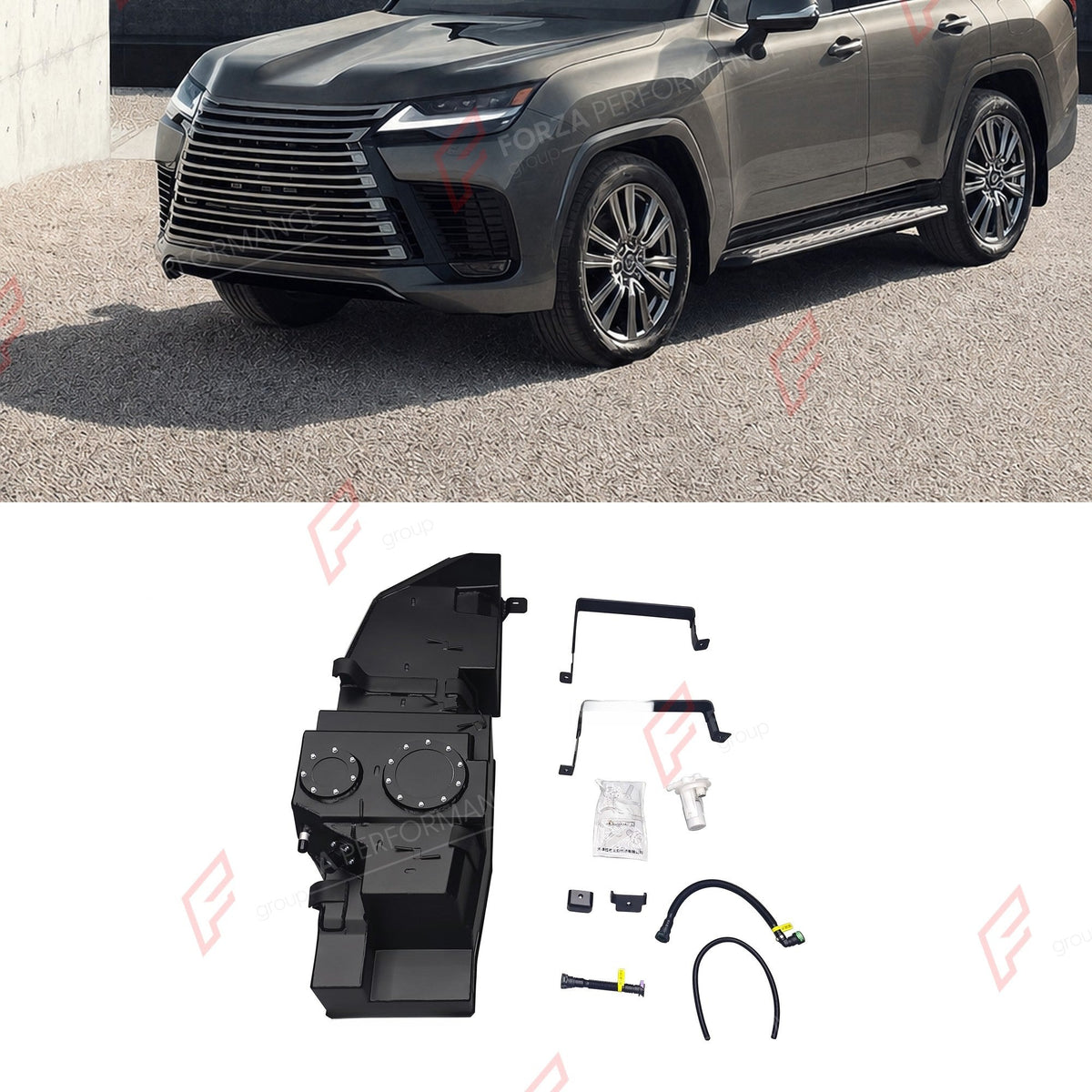 REPLACEMENT LONG RANGE FUEL TANK SYSTEM 110L, +42L (EXTRA 11 GAL) EXTENDED RANGE for LEXUS LX700H 3.5TT (HEV/PETROL) 2024+