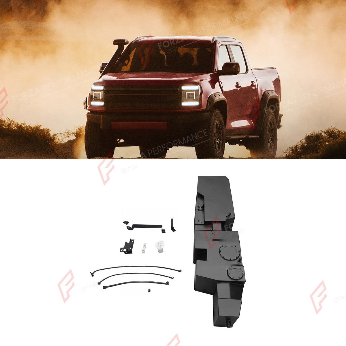 REPLACEMENT LONG RANGE FUEL TANK SYSTEM 140L, +60L (EXTRA 16 GAL) EXTENDED RANGE for JMC GRAND AVENUE 2.3T GASOLINE 2023+