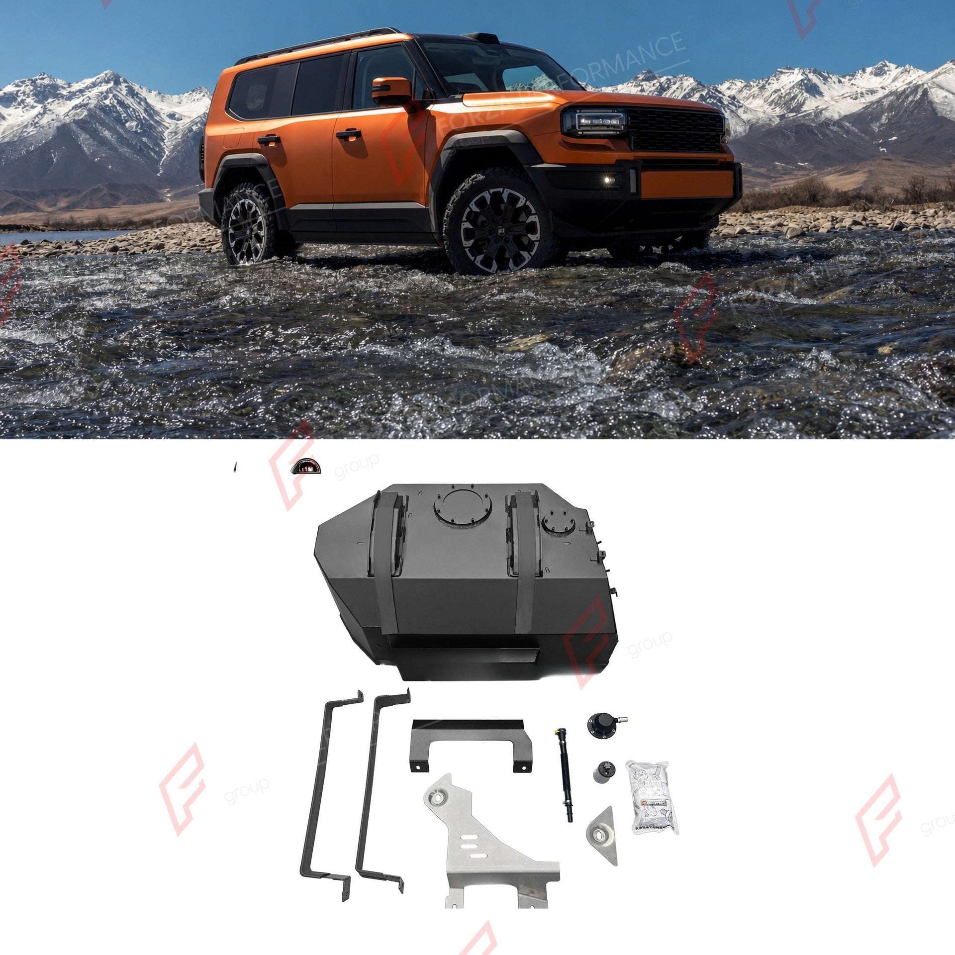 REPLACEMENT LONG RANGE FUEL TANK SYSTEM 130L, +30L (EXTRA 8 GAL) EXTENDED RANGE for JETOUR ZONGHENG G700 2.0T PETROL 2025+