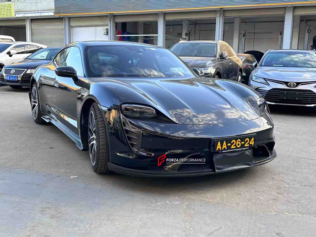 CARBON BODY KIT for PORSCHE TAYCAN 2020+

Set includes:

Front Lip
Front Upper Lip
Front Bumper Air Vents
Front Canards
Rear Diffuser Assembly
Side Skirts

Material: Carbon

Note: Professional installation is required.
