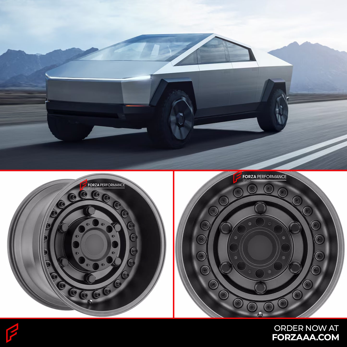 BLACK RHINO STYLE FORGED WHEELS RIMS for TESLA CYBERTRUCK – Forza ...