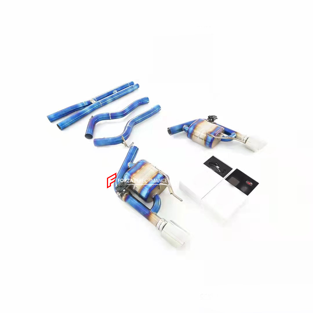 TITANIUM VALVED EXHAUST CATBACK MUFFLER for Ford Mustang S550 Facelift 5.0T