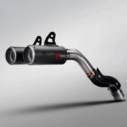 TITANIUM MOTORCYCLE 2-1-2 HALF EXHAUST SYSTEM for DUCATI PANIGALE V4 V4S 2018 - 2021

Set include:

2-1 Merge Collector
Mid Pipe
Link Pipe
Exhaust Slip Ons

Heat Shield

Material: Titanium (can be made in Stainless Steel)

NOTE:&nbsp;Professional installation is required.

FEATURES:

Engineered Digital prototyping using 3D CAD design software, each car model chassis has been 3D laser scanned in the factor
Factory run all test cars on Italian 1200HP Dyno machine, to make the best performance design of exhaus