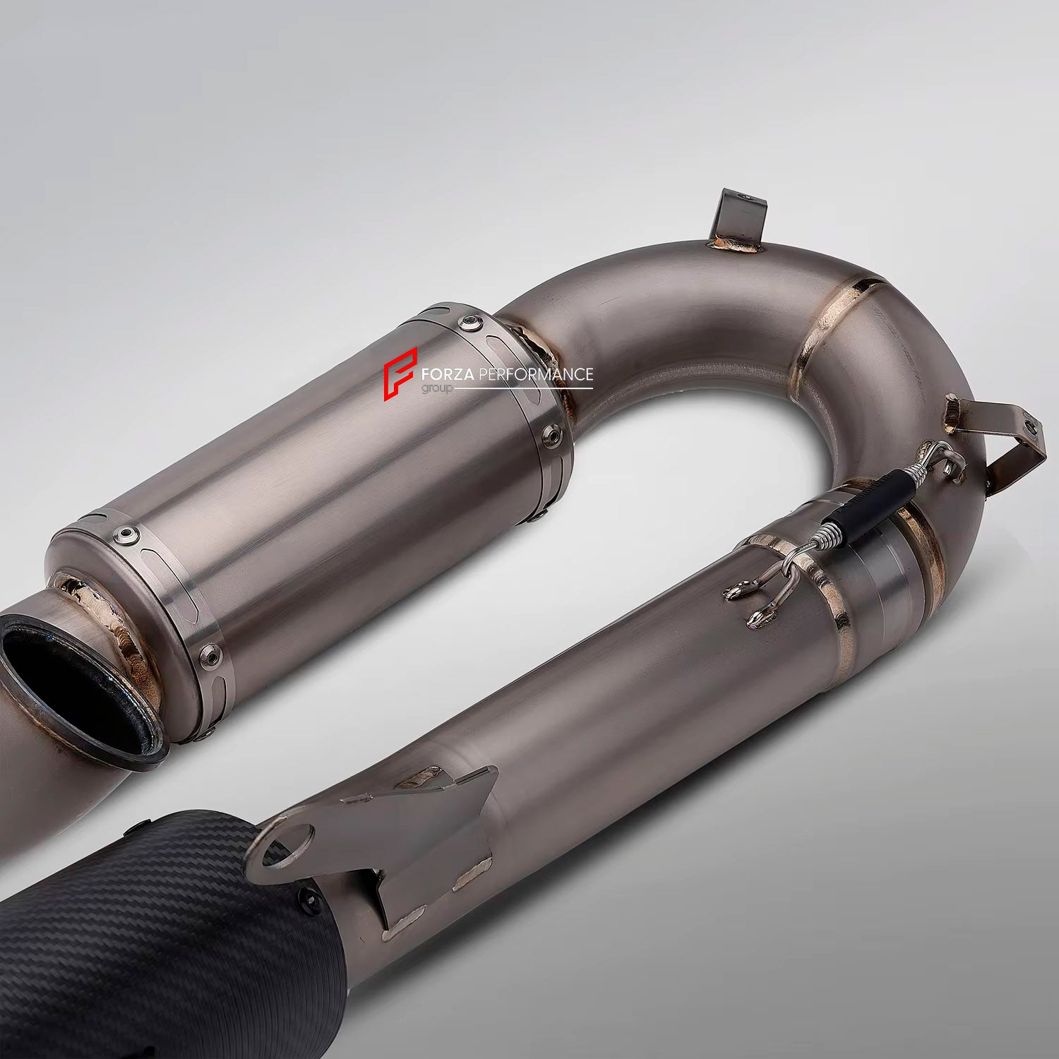 TITANIUM MOTORCYCLE 2-1 HALF EXHAUST SYSTEM  for DUCATI PANIGALE V2 V2S 2020 - 2024

Set include:

Mid Pipe
Resonator
Link Pipe
Exhaust Slip On


Material: Titanium (can be made in Stainless Steel)

NOTE:&nbsp;Professional installation is required.

FEATURES:

Engineered Digital prototyping using 3D CAD design software, each car model chassis has been 3D laser scanned in the factor
Factory run all test cars on Italian 1200HP Dyno machine, to make the best performance design of exhaust
CNC bending machine ac