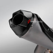 TITANIUM MOTORCYCLE 2-1 HALF EXHAUST SYSTEM  for DUCATI PANIGALE V2 V2S 2020 - 2024

Set include:

Mid Pipe
Resonator
Link Pipe
Exhaust Slip On


Material: Titanium (can be made in Stainless Steel)

NOTE:&nbsp;Professional installation is required.

FEATURES:

Engineered Digital prototyping using 3D CAD design software, each car model chassis has been 3D laser scanned in the factor
Factory run all test cars on Italian 1200HP Dyno machine, to make the best performance design of exhaust
CNC bending machine ac