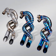 TITANIUM MOTORCYCLE EXHAUST PIPE SYSTEM for TRIUMPH BONNEVILLE BOBBER 2014+

Set include:

Exhaust Pipes

Material: Titanium (can be made in Stainless Steel)

NOTE:&nbsp;Professional installation is required.

FEATURES:

Engineered Digital prototyping using 3D CAD design software, each car model chassis has been 3D laser scanned in the factor
Factory run all test cars on Italian 1200HP Dyno machine, to make the best performance design of exhaust
CNC bending machine accurately bends the tube according to the