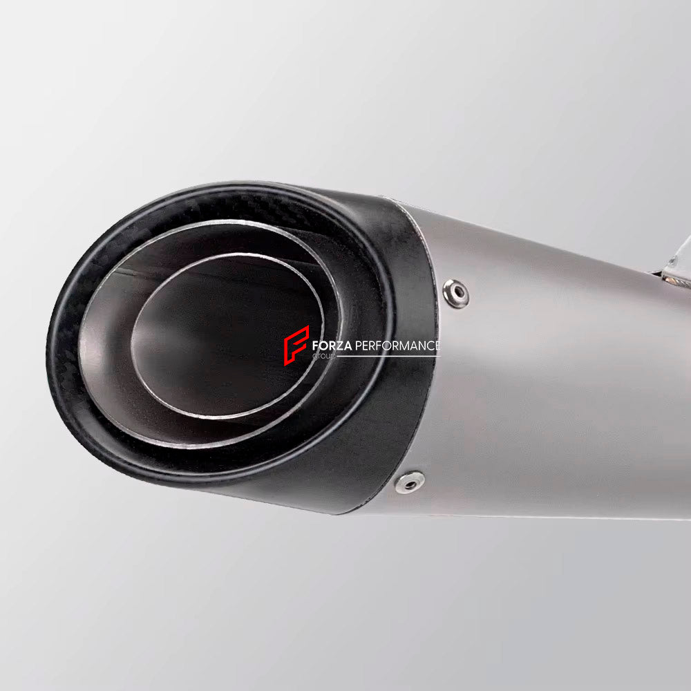 TITANIUM MOTORCYCLE EXHAUST SLIP ON for APRILIA RSV4 RS TUONO V4 2015+

Set include:

Slip - On

Material: Titanium (can be made in Stainless Steel)

NOTE: Professional installation is required.

FEATURES:

Engineered Digital prototyping using 3D CAD design software, each car model chassis has been 3D laser scanned in the factor
Factory run all test cars on Italian 1200HP Dyno machine, to make the best performance design of exhaust
CNC bending machine accurately bends the tube according to the computer data