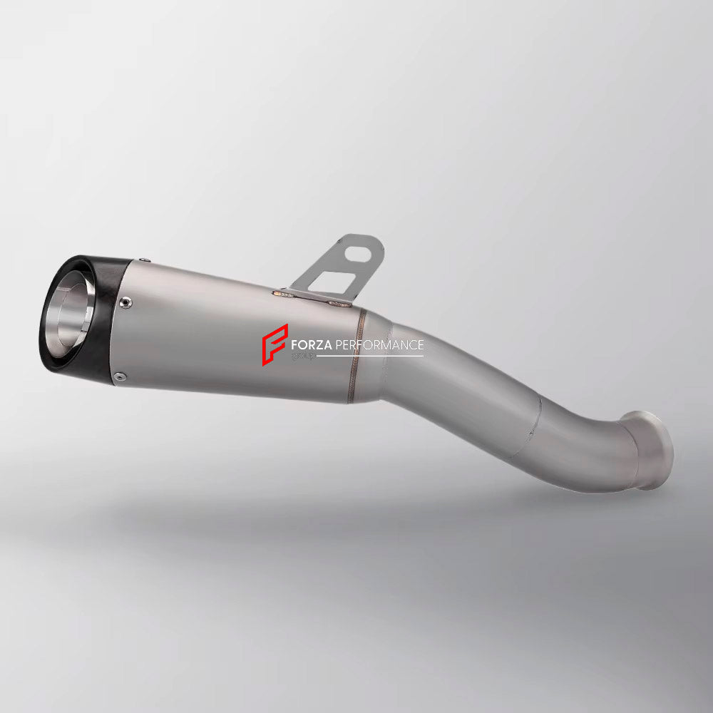 TITANIUM MOTORCYCLE EXHAUST SLIP ON for APRILIA RSV4 RS TUONO V4 2015+

Set include:

Slip - On

Material: Titanium (can be made in Stainless Steel)

NOTE: Professional installation is required.

FEATURES:

Engineered Digital prototyping using 3D CAD design software, each car model chassis has been 3D laser scanned in the factor
Factory run all test cars on Italian 1200HP Dyno machine, to make the best performance design of exhaust
CNC bending machine accurately bends the tube according to the computer data
