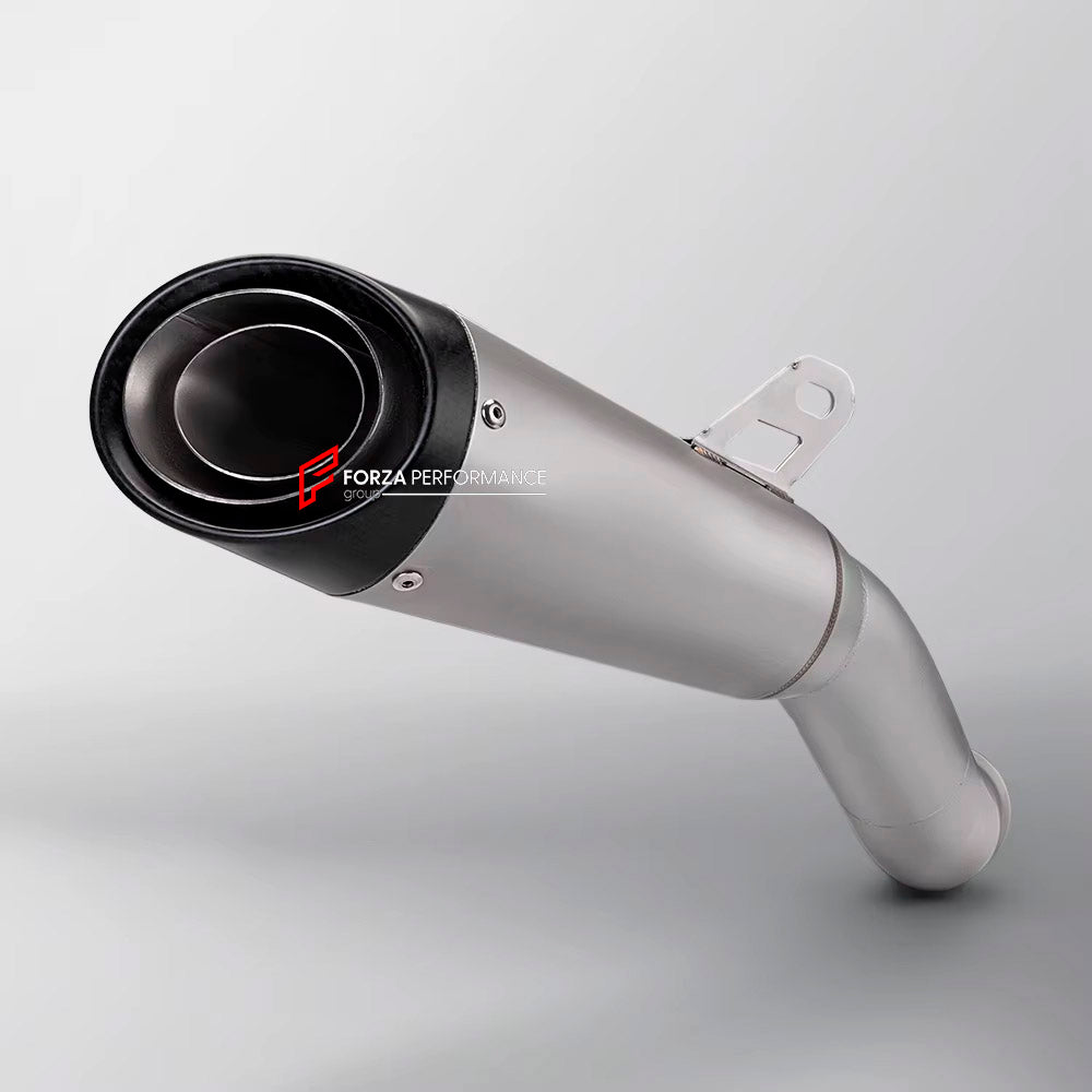 TITANIUM MOTORCYCLE EXHAUST SLIP ON for APRILIA RSV4 RS TUONO V4 2015+

Set include:

Slip - On

Material: Titanium (can be made in Stainless Steel)

NOTE: Professional installation is required.

FEATURES:

Engineered Digital prototyping using 3D CAD design software, each car model chassis has been 3D laser scanned in the factor
Factory run all test cars on Italian 1200HP Dyno machine, to make the best performance design of exhaust
CNC bending machine accurately bends the tube according to the computer data