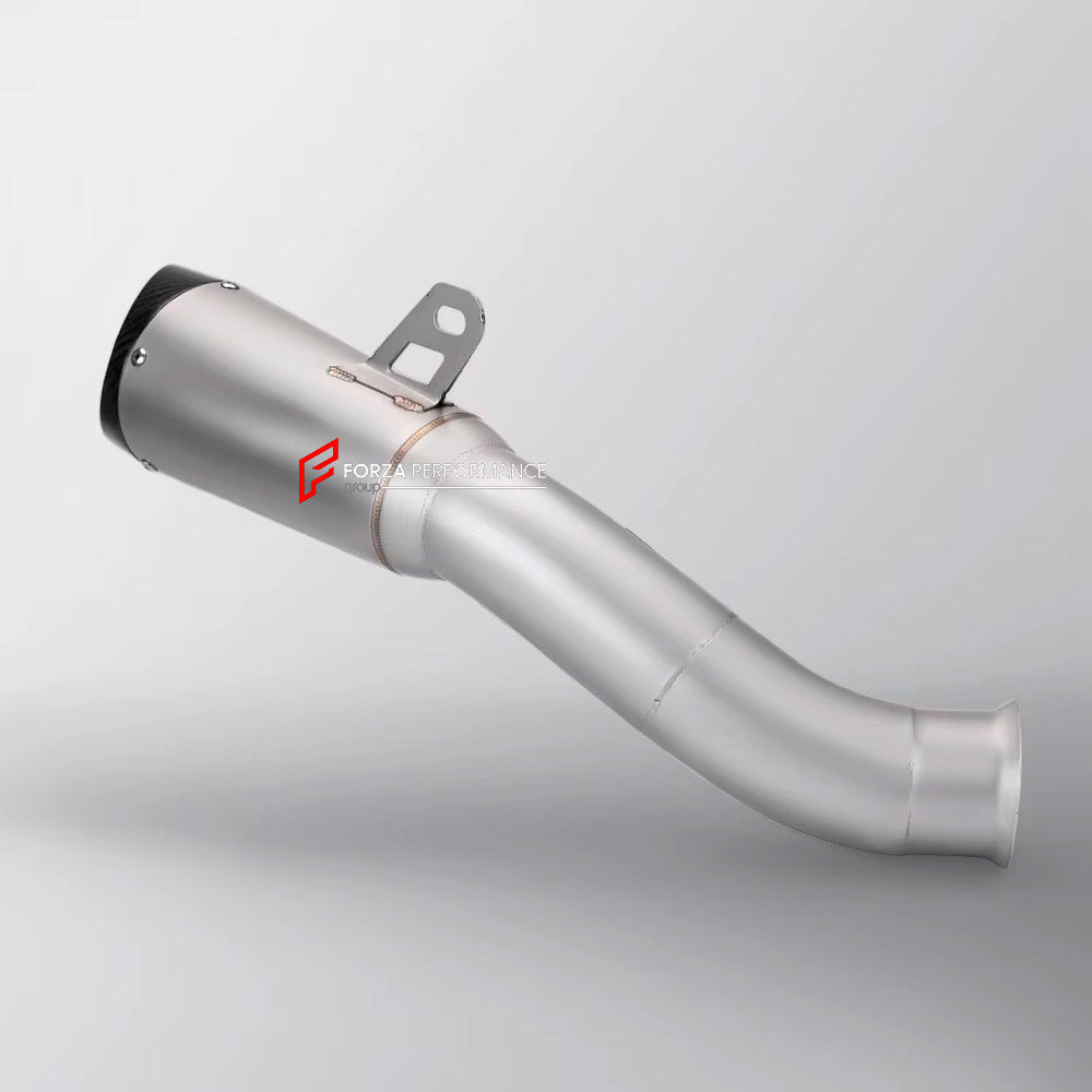 TITANIUM MOTORCYCLE EXHAUST SLIP ON for APRILIA RSV4 RS TUONO V4 2015+

Set include:

Slip - On

Material: Titanium (can be made in Stainless Steel)

NOTE: Professional installation is required.

FEATURES:

Engineered Digital prototyping using 3D CAD design software, each car model chassis has been 3D laser scanned in the factor
Factory run all test cars on Italian 1200HP Dyno machine, to make the best performance design of exhaust
CNC bending machine accurately bends the tube according to the computer data