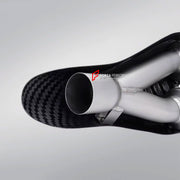 TITANIUM MOTORCYCLE EXHAUST SLIP ON for DUCATI MULTISTRADA V4 2021 - 2023

Set include:

Exhaust Slip On


Material: Titanium (can be made in Stainless Steel)

NOTE: Professional installation is required.

FEATURES:

Engineered Digital prototyping using 3D CAD design software, each car model chassis has been 3D laser scanned in the factor
Factory run all test cars on Italian 1200HP Dyno machine, to make the best performance design of exhaust
CNC bending machine accurately bends the tube according to the com