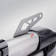 TITANIUM MOTORCYCLE EXHAUST SLIP ON for DUCATI MULTISTRADA V4 2021 - 2023

Set include:

Exhaust Slip On


Material: Titanium (can be made in Stainless Steel)

NOTE: Professional installation is required.

FEATURES:

Engineered Digital prototyping using 3D CAD design software, each car model chassis has been 3D laser scanned in the factor
Factory run all test cars on Italian 1200HP Dyno machine, to make the best performance design of exhaust
CNC bending machine accurately bends the tube according to the com