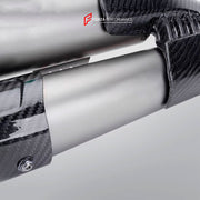TITANIUM MOTORCYCLE EXHAUST SLIP ON for DUCATI MULTISTRADA V4 2021 - 2023

Set include:

Exhaust Slip On


Material: Titanium (can be made in Stainless Steel)

NOTE: Professional installation is required.

FEATURES:

Engineered Digital prototyping using 3D CAD design software, each car model chassis has been 3D laser scanned in the factor
Factory run all test cars on Italian 1200HP Dyno machine, to make the best performance design of exhaust
CNC bending machine accurately bends the tube according to the com
