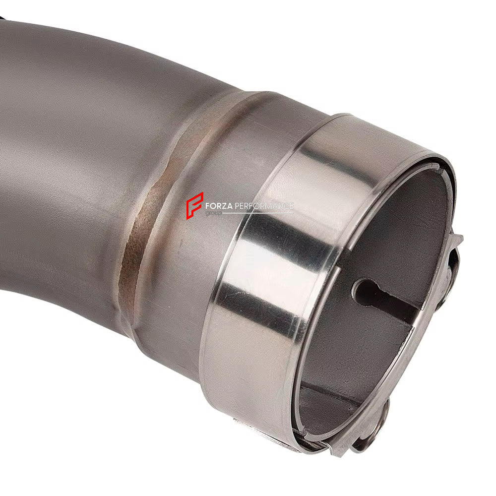 TITANIUM MOTORCYCLE EXHAUST SLIP ON for DUCATI PANIGALE 959 2016 - 2020

Set include:

Slip - On

Material: Titanium (can be made in Stainless Steel)

NOTE: Professional installation is required.

FEATURES:

Engineered Digital prototyping using 3D CAD design software, each car model chassis has been 3D laser scanned in the factor
Factory run all test cars on Italian 1200HP Dyno machine, to make the best performance design of exhaust
CNC bending machine accurately bends the tube according to the computer dat
