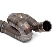 TITANIUM MOTORCYCLE EXHAUST SLIP ON for TRIUMPH STREET TRIPLE 765 R RS 660 S 2017 - 2023

Set include:

Link Pipe
Slip - On

Material: Titanium (can be made in Stainless Steel)

NOTE: Professional installation is required.

FEATURES:

Engineered Digital prototyping using 3D CAD design software, each car model chassis has been 3D laser scanned in the factor
Factory run all test cars on Italian 1200HP Dyno machine, to make the best performance design of exhaust
CNC bending machine accurately bends the tube ac